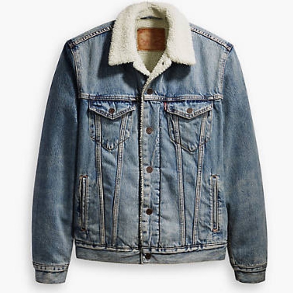 Classic Levi’s Trucker Jacket With Plush Fur Collar SHERPA TRUCKER JACKET, XXL*